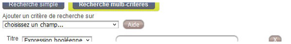 recherche sous PMB